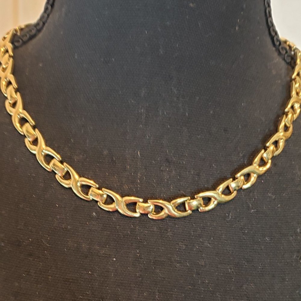 Monet Xox Gold Tone Necklace